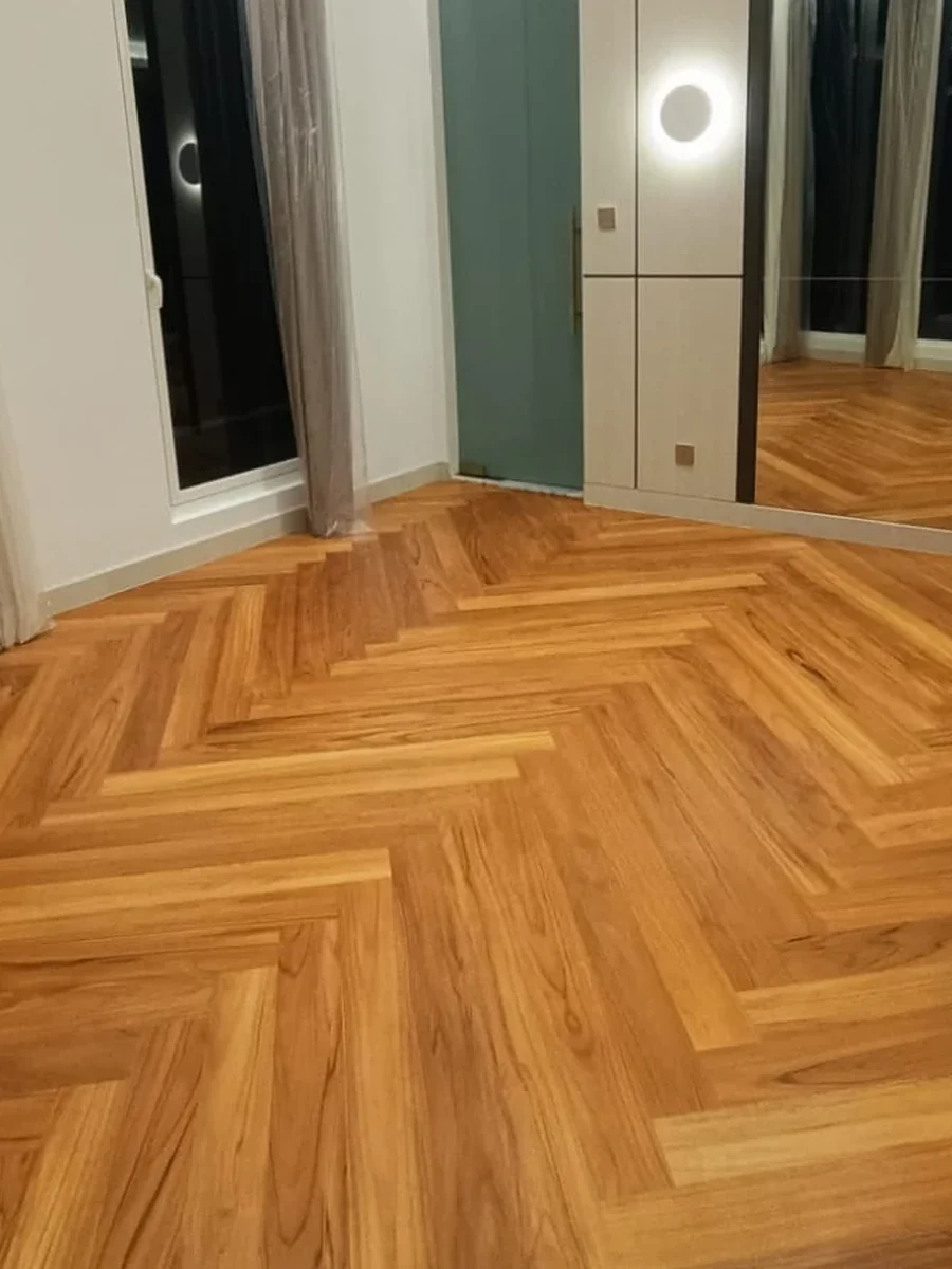 Dokumentasi hasil wood flooring